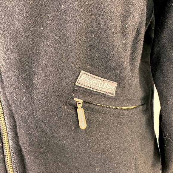 Powder River Outfitters Panhandle Slim Black Women's Wool Zip Up Jacket Size Med - Picture 2 of 10